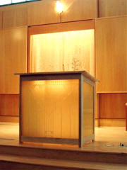 BJC Lectern All Lit Up!