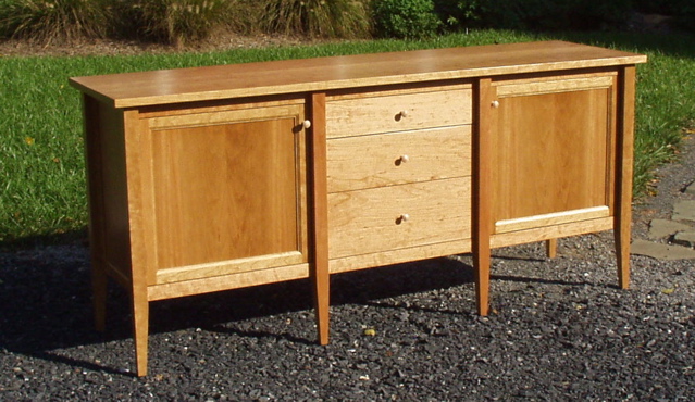 Front of Cherry Credenza