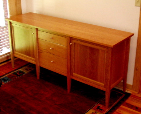 Cherry Credenza Installed